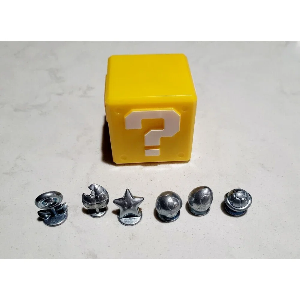 Monopoly Super Mario Celebration! Game Tokens & Question Block w Sound Tested